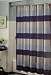 Caleb Blue & Gray Buffalo Plaid Faux Silk Shower Curtain