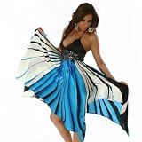Rêve cocktail en satin turquoise noir (5197)