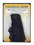 Pearce Grips Gun Fits 1911 Compact Model Rubber Finger Groove Insert