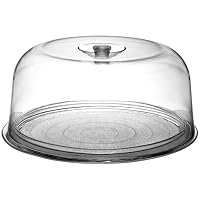 Bormioli Rocco Ginevra Cake Platter With Plastic Dome, Gift Boxed