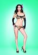 Frisky Kitty Tassel Bra Top And Sequined Panty Set
