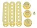 KAISH Aged White ST Strat Pickup Covers Knobs and 5 Way Switch Tip Cap