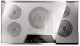 Thermador CIT365EM 36 Induction Cooktop with 5 Induction Heating Zones, PowerBoost, Electronic Touch Controls & Stainless Steel Trim: Silver Mirrored Finish