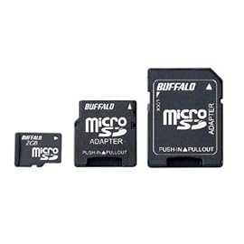 BUFFALO microSDカード SD/miniSDカード変換アダプタ付 2GB RMSD-2G