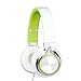 Sound Intone Ms200 Stereo Headsets Strong Low Bass Headphones Earbuds for Smartphones Mp3/4 Laptop Computers Tablet Macbook Folding Gaming Earphones (White/green)