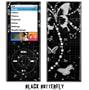 Apple iPod Nano 4G (4th Generation) Protective Skin Skins Decal - Black Butterfly