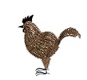 All Natural Handmade Garden Sculpture - Chicken