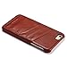 iPhone 6 leather case, Icarercase Premium iPhone 6s Genuine Leather Case Slim Style with 3 Card Slots, Vintage Back Cover for Apple iPhone 6 4.7 Inch in Leather (Brown)