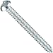 Zinc Plated Steel Tamper Resistant Sheet Metal Screw, USA Made, Round Head,  One Way Slotted Drive