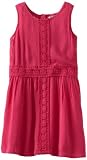 Lucky Brand Girls 2-6X Lace Crochet Sleeveless Dress, Pink, 6X