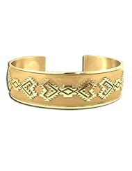 14K Yellow Gold Western Range Corn Husk 1 Bracelet. Made in USA.