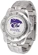 Kansas State Wildcats Suntime Mens Sports Watch w/ Steel Band - NCAA College Athletics