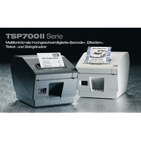 Star TSP743CII-24, LPT, 8 dots/mm (203 dpi), cutter, dark grey (39442210)