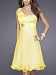 Ever Pretty Ruffles Silk Satin Bow Rhinestones One Shoulder Cocktail Dress 03229
