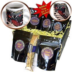 Jos Fauxtographee Realistic - A Helmet on The Ground and a Back Pack on A Burnt Orange Harley-Davidson® in Utahs Dixie - Coffee Gift Baskets - Coffee Gift Basket