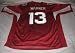 Kurt Warner Autographed Red Arizona Cardinals Super Bowl XLIII Jersey W/PROOF, Picture of Kurt Signing for Us.