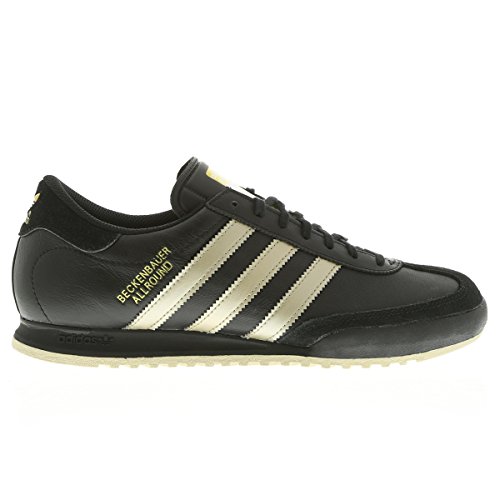 Adidas Beckenbauer Black Gold Mens Trainers Size 9.5 US