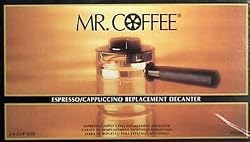 Mr. Coffee Espresso Carafe Assembly w/ Lid, Black