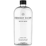 Fresh Breath Oral Mouth Rinse - Dentist Recommended, Cool Minty Flavor - Treats Bad Breath - Squeaky Clean 16oz