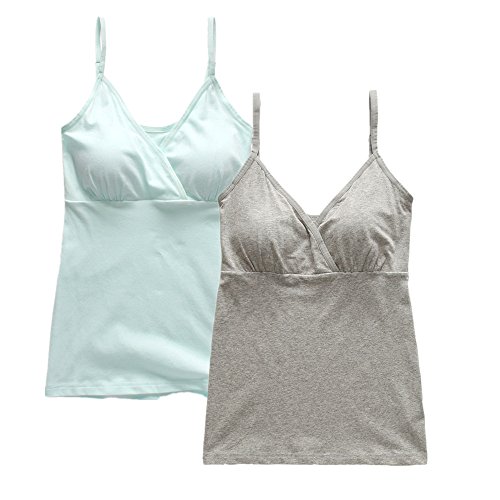 Lataly Women's Motherhood Nursing Cami Tank Tops Maternity Clothes For Pregnancy