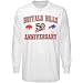 Reebok Buffalo Bills White 50th Anniversary Arch Long Sleeve T-shirt Image of Reebok Buffalo Bills White 50th Anniversary Arch Long Sleeve T-shirt
