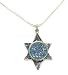 Roman Glass Star of David Necklace - by Ben-Zion David