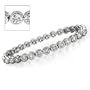 5.28 CT DIAMOND BEZEL BRACELET IN WHITE GOLD