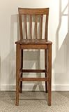 Riverside Harmony Slat Back Bar Stool - Set of Two