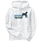 Hoodie Mens White  FRIENDS FUR - EVER - Bullmastiff  Dogs