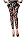 Music Legs Womens Floral Lace Footless Tights/Leggings