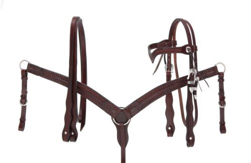 Royal King Shaped Basketweave Breastcollar
