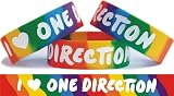 Rainbow One Direction Wristband 1D Merchandise Wrist Band Bracelet Clothing