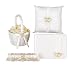 Hortense B. Hewitt Wedding Accessories 4-Piece Set, With All My Heart, Ivory