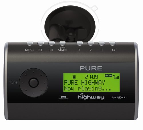 Pure Highway In-Car DAB Radio With FM Transmitter - Black