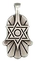 STAR OF DAVID hamsa Bico pendant--The giving hand