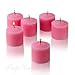 Light In The Dark Soft Pink Votive Candles - Box of 12 Unscented Candles - 10 Hour Burn Time - Candles for Weddings, Parties, Spas and Decorations