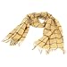 New Softer Than Cashmere Plaid Stripe Long Fringe Scarf Shawl Wrap 72x12 Beige