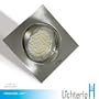 10er Set Einbaustrahler "Ecki" inkl. 230V & 12V Fassung LED & Halogen *ohne Leuchtmittel* (Edelstahl geb�rstet)