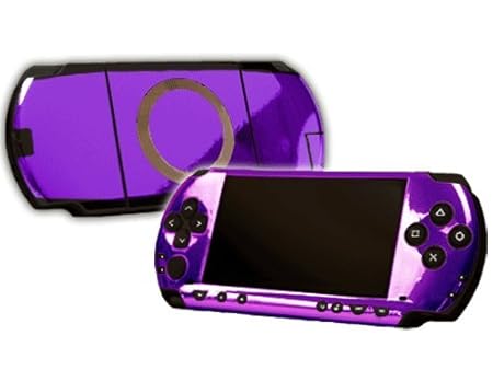 PlayStation Portable 1000 (PSP) Skin - NEW - PURPLE CHROME MIRROR system skins faceplate decal mod
