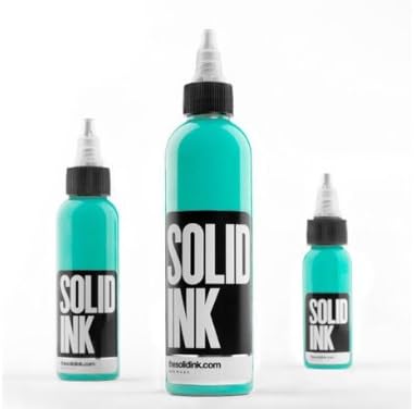 SOLID Tattoo Ink -MIAMI BLUE- 2oz Bottles -Tattoo Supplies-