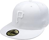 MLB Pittsburgh Pirates White on White 59FIFTY Fitted Cap (7 3/4)