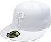 Pittsburgh Pirates White on White 59FIFTY Fitted Cap (7 5/8)
