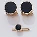 Legere BSS-016 23 Karat Gold and Rhodium Electroplate Stud