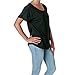 Next Level Apparel Women's Tri-Blend Dolman Top, Black Heather, X-Large
