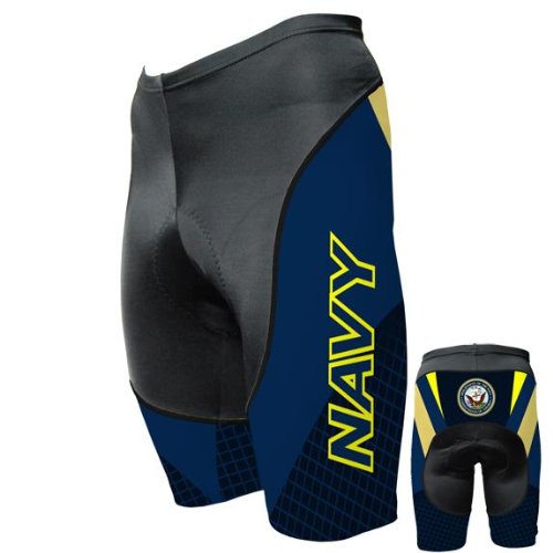 Old Glory Mens US Navy â Team Cycling Shorts â Small Dark Blue Old Glory Mens US Navy â Team Cycling Shorts â Small Dark Blue