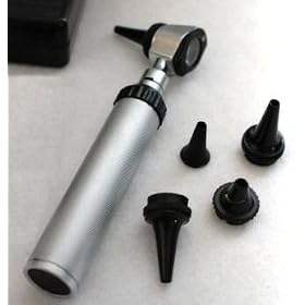 NEW Pro QUALITY 3.2V Physician HALOGEN OTOSCOPE SET includes DISPOSABLE SPECULA ADAPTOR and HARD CASE!