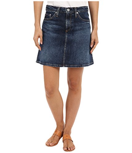 [エージー アドリアーノ ゴールドシュミット] AG Adriano Goldschmied レディース The Ali A-Line Mini Denim Skirt in Indigo スカート [並行輸入品]
