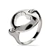 Eve's Addiction Designer Style Sterling Silver Stencil Heart Ring
