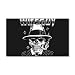 22 x 14 Wall Vinyl Sticker Wiseguy Skeleton Smoking Cigar with Bullet Holes