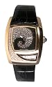 Pierre Cardin Women's Time Couture Collection Tresor Crystal Accented Leather Strap Watch #PC676321LR021
